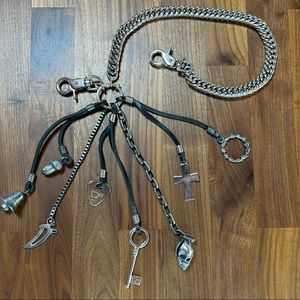 Super cool vintage D-squared wallet chain. 30” long
